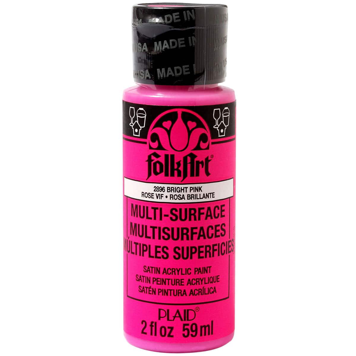 Shop Plaid FolkArt ® Multi-Surface Satin Acrylic Paints - Baby Pink, 8 oz.  - 4675 - 4675