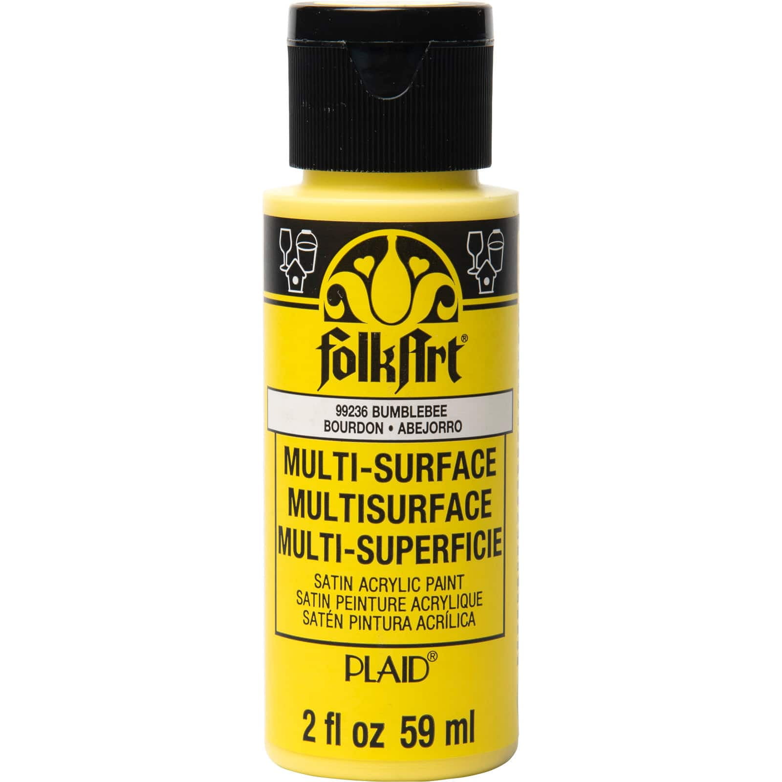 12 Pack: FolkArt® Multi-Surface Satin Acrylic Paint, 2oz. 