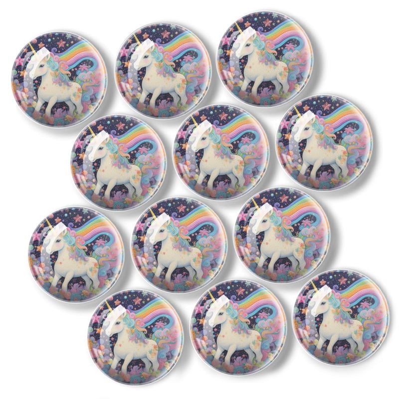 Positive Rainbow Heart Fridge Magnet - 1 Inch (25mm) LGBTQ+ Love Decor, Made In UK