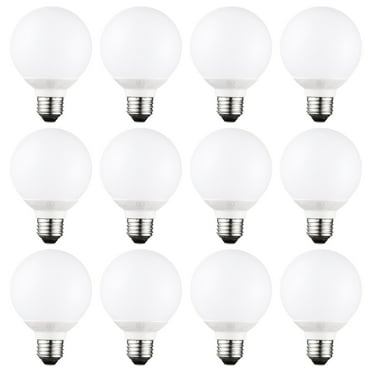 12 Pack G25 LED Globe Bulb, E26 Base, Ideal for Bathroom Vanity or Mirror, Dimmable, 5000K Daylight