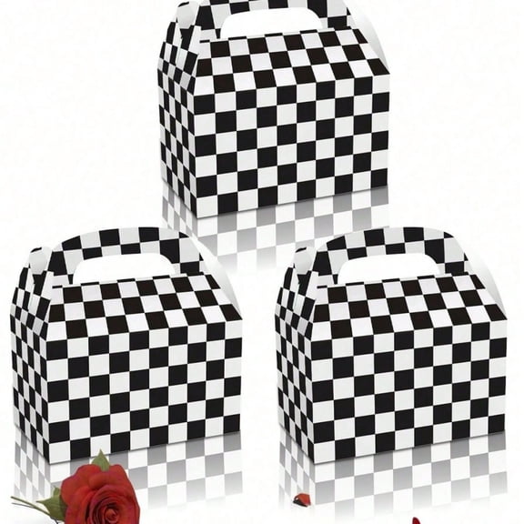 12 Pack Gable Treat Boxes, Paper Gift Goodie Boxes for Party Supplies.