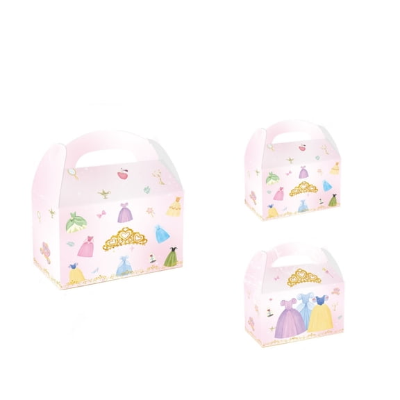 12 Pack Gable Treat Boxes, Paper Gift Goodie Boxes for Party Supplies.