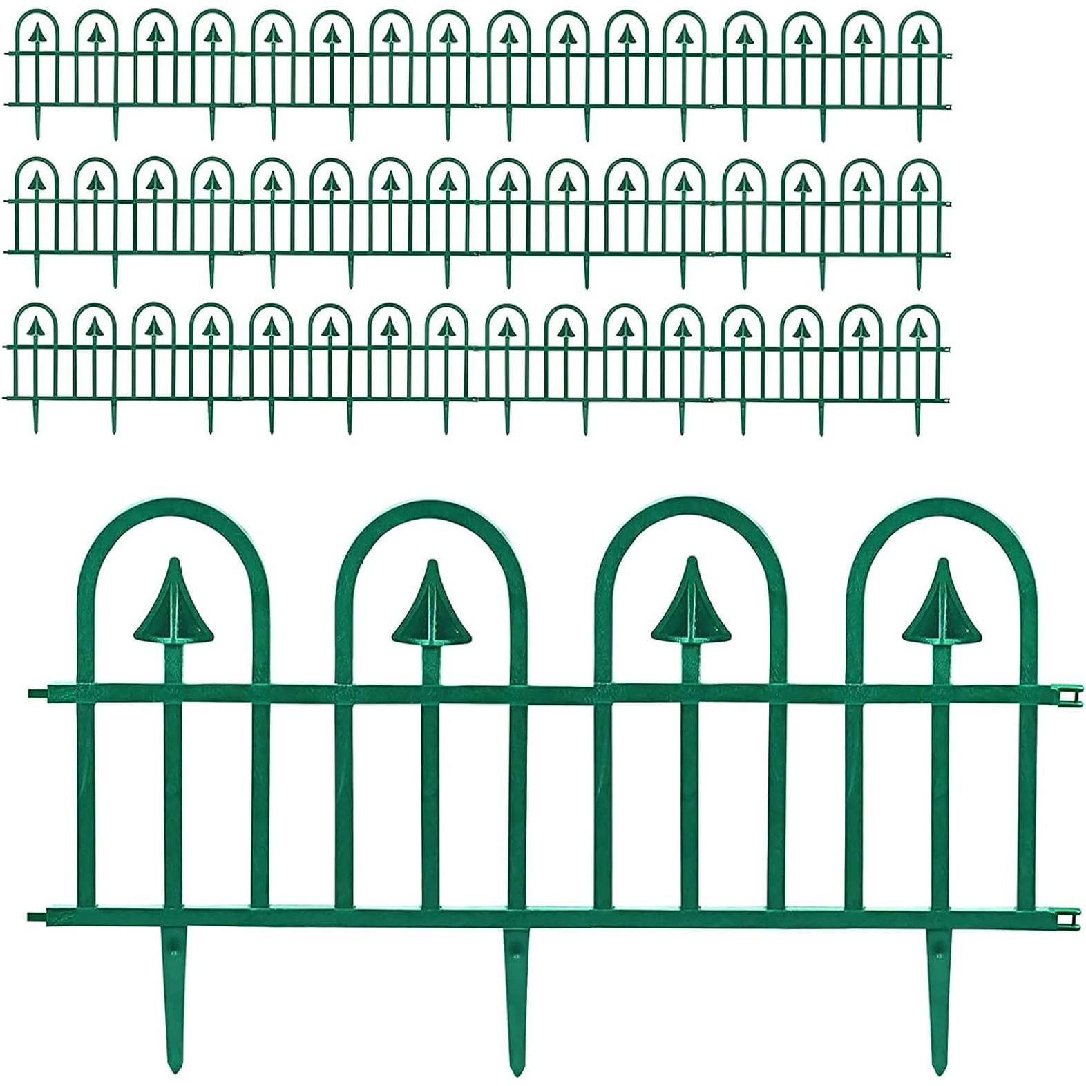 12 Pack Garden Decorative Plastic Edging, Spikes Border Recycled