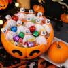 12 Pack Ghost Lollipop Wrapper Covers, Multi Expression Quick Assemble DIY Candy Favor Sleeves, Versatile Multipurpose Party Accessory for Treat Bags Cupcake Topper Halloween Event Arrangement