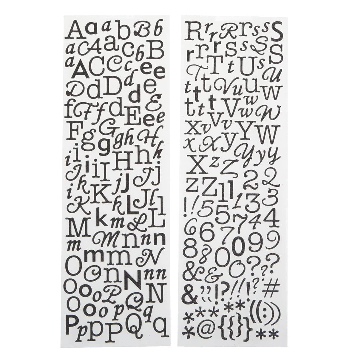 Recollections Glitter Alphabet Stickers, 12 Pack