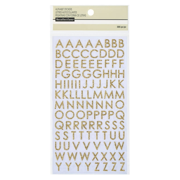 Recollections Block Alphabet & Number Stickers - Each