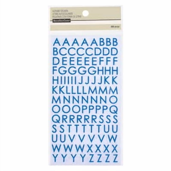 Recollections Glitter Block Alphabet Stickers, 12 Pack