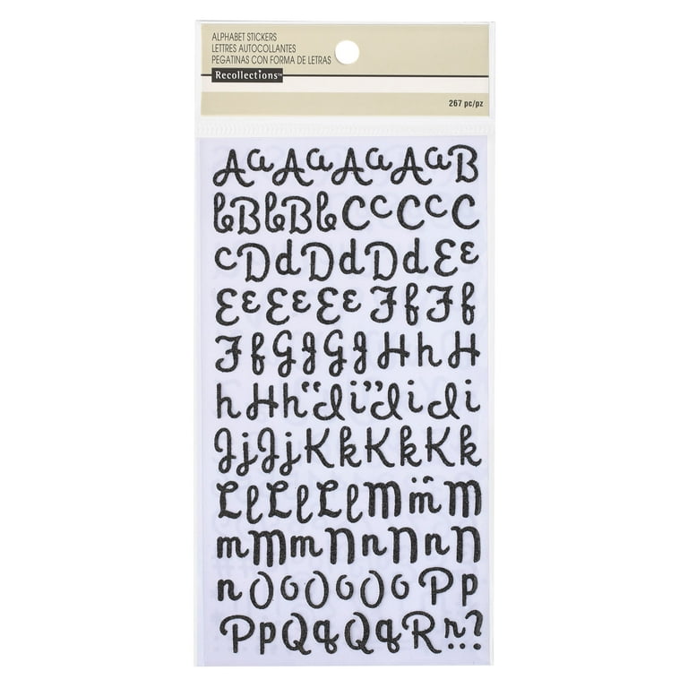 Script Alphabet Stickers, Hobby Lobby