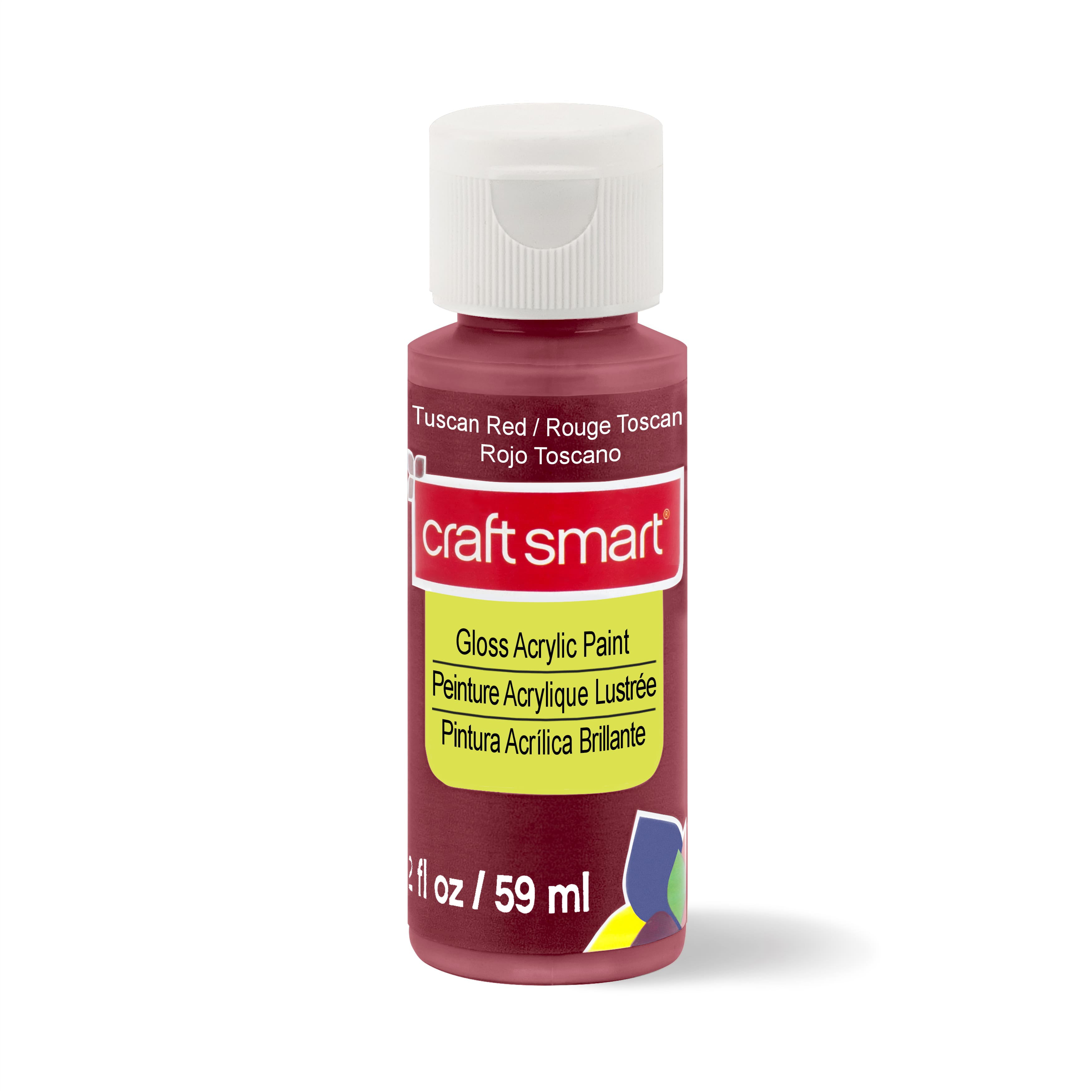 Craft Smart Acrylic Paint 2 Fl.oz. 1 Bottle Bright Red