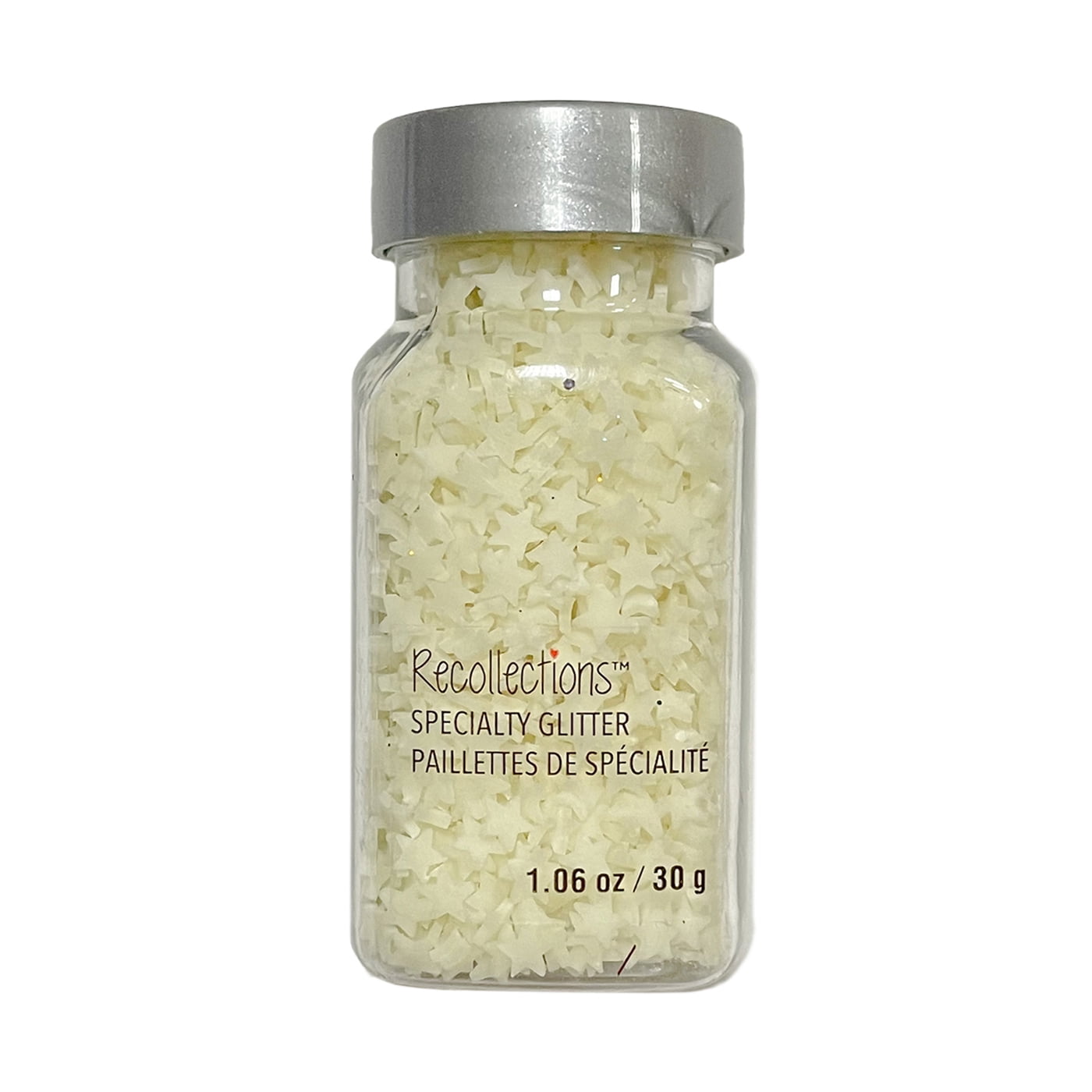 Recollections Glow-in-the-Dark Glitter Stars, 12 Pack