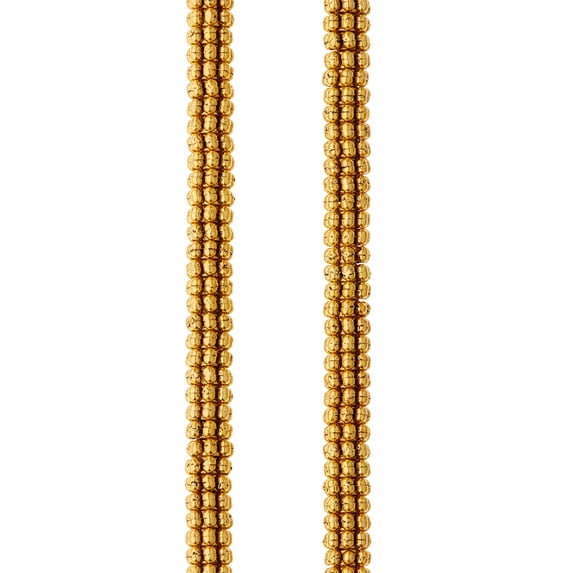 Bead Landing Gold Bumpy Metal Rondelle Beads, 8mm, 12 Pack