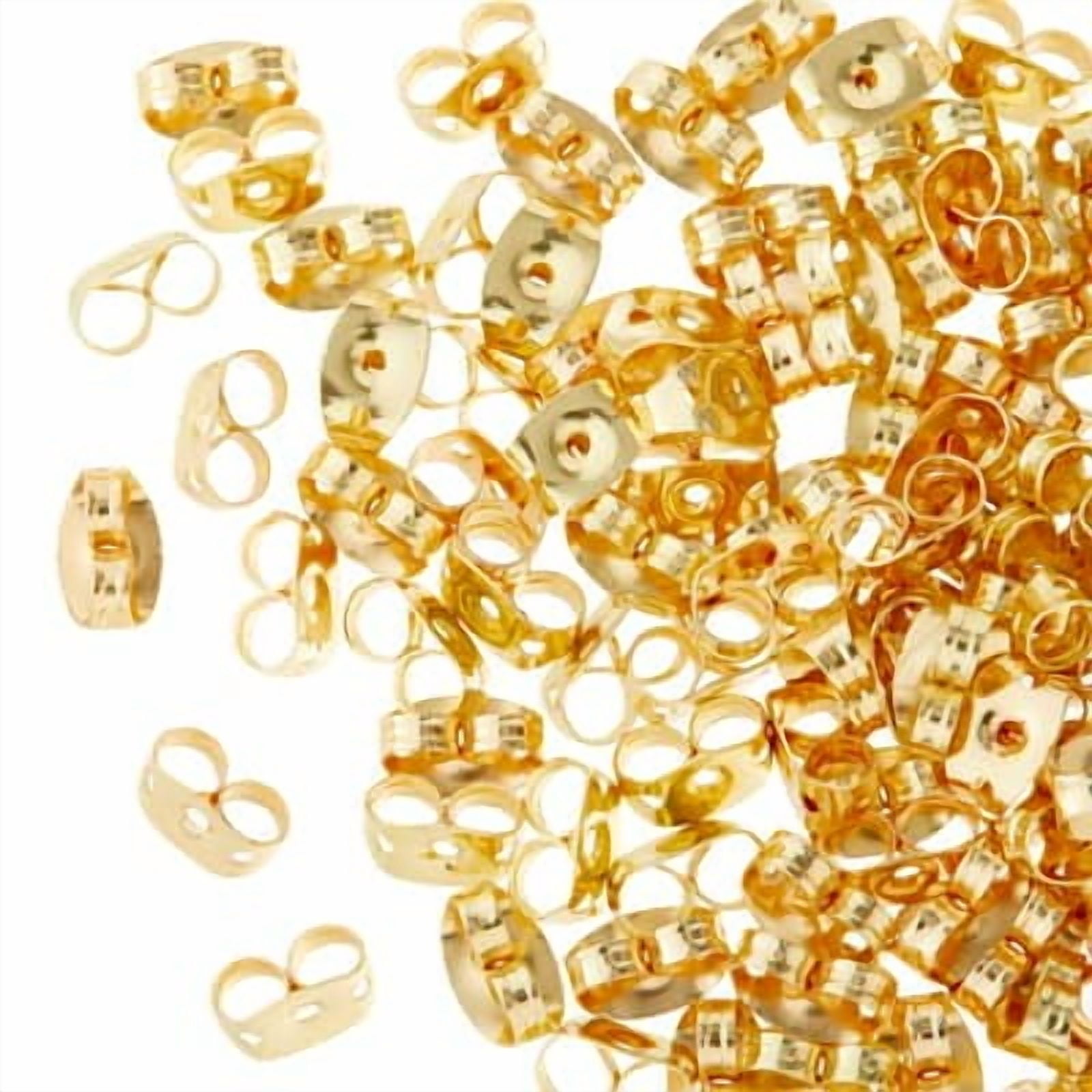 Bead Landing Gold Earring Backs, 12 Pack