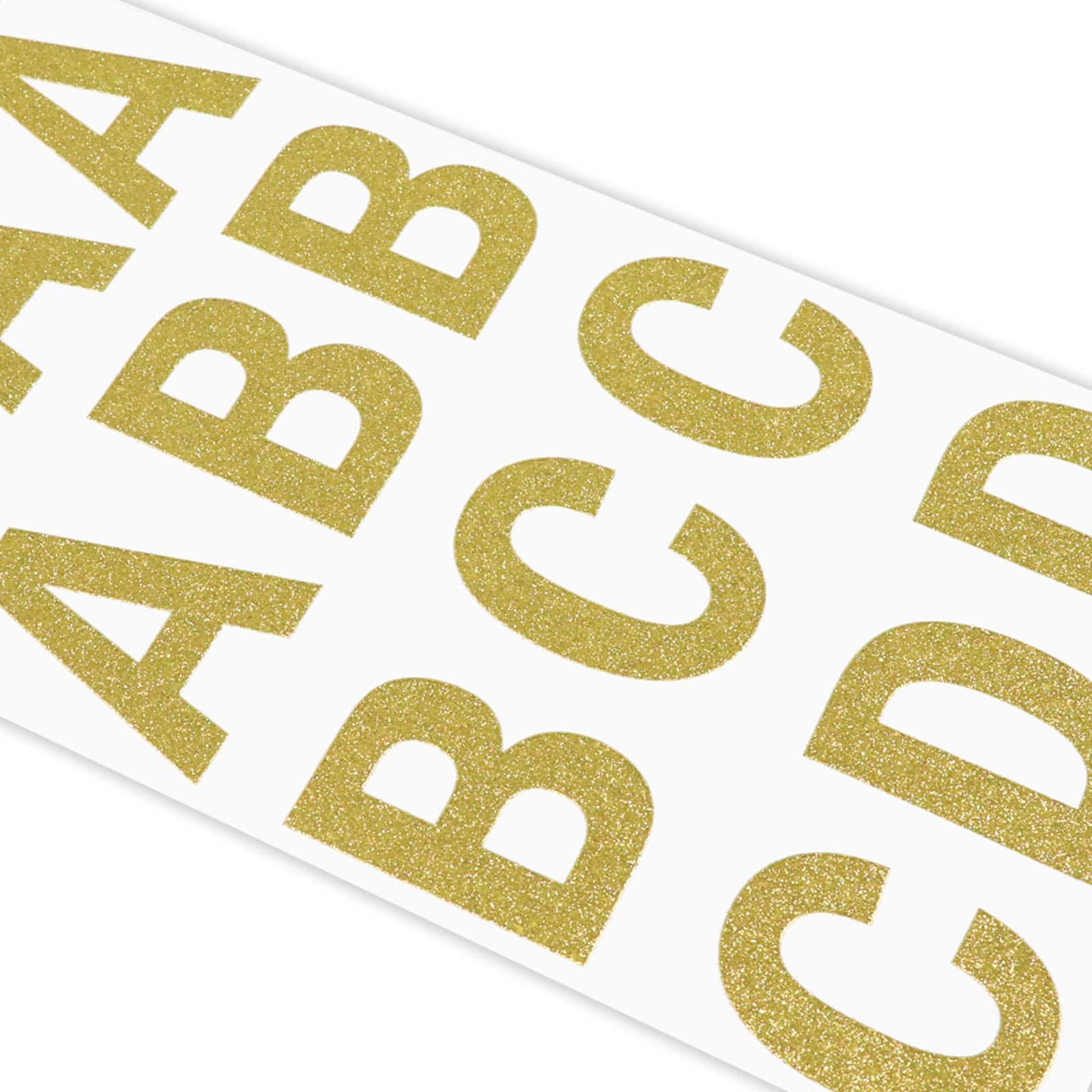 Recollections Gold Glitter Alphabet Stickers, 12 Pack