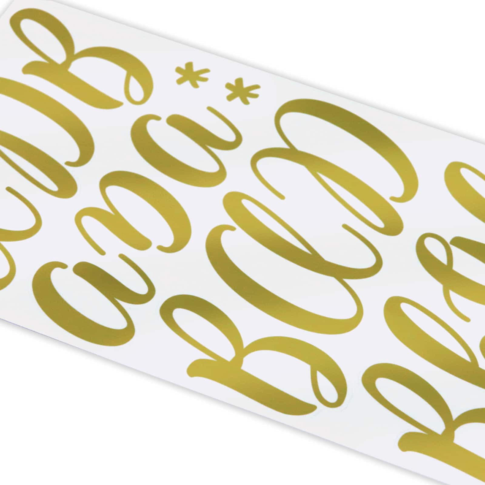 Recollections Gold Hand Letter Alphabet Stickers, 12 Pack