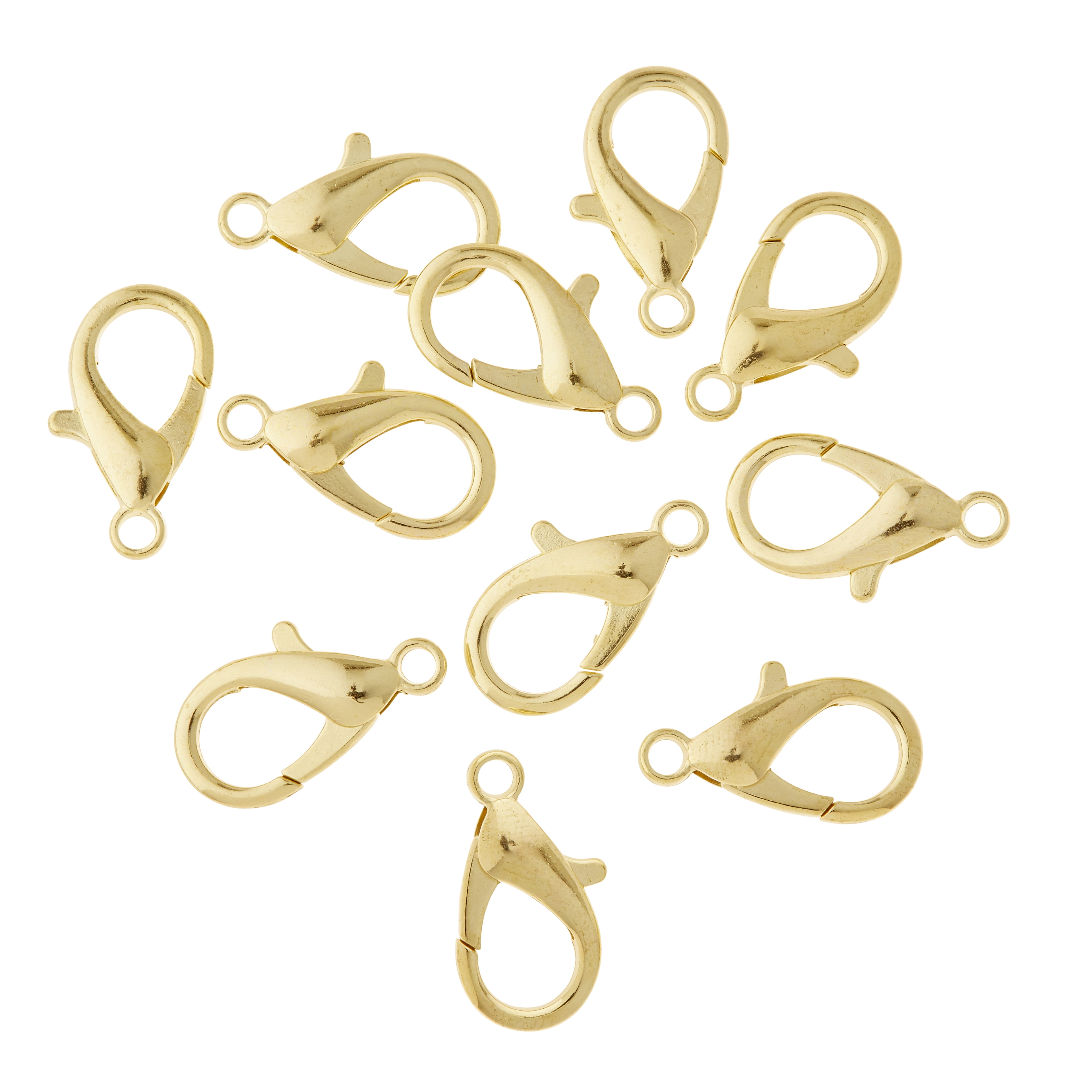 12 Pack: Gold Large Lobster Clasps by Bead Landing
