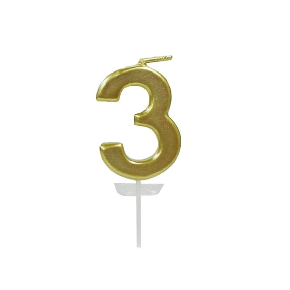 12 Pack: Gold Number Candle by Celebrate It