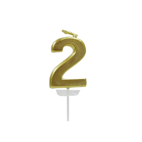 12 Pack: Gold Number Candle by Celebrate It
