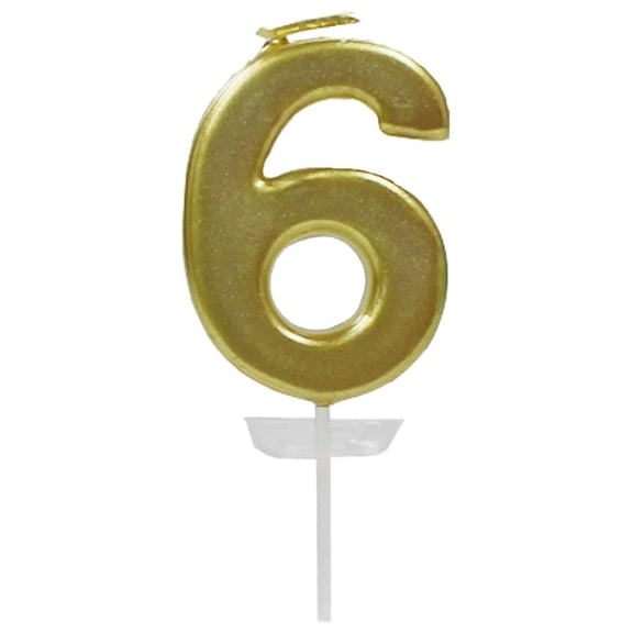 12 Pack: Gold Number Candle by Celebrate It