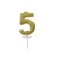 thumbnail image 1 of 12 Pack: Gold Number Candle by Celebrate It, 1 of 3
