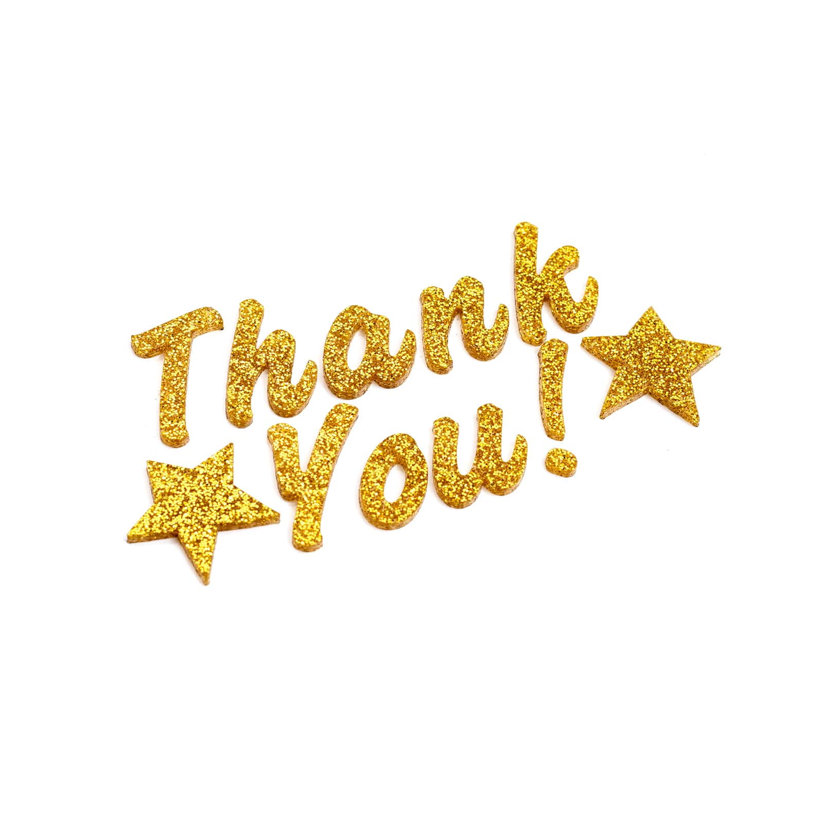 12 Pack: Gold Sparkle Thank You Stickers by Recollections™ - Walmart.com