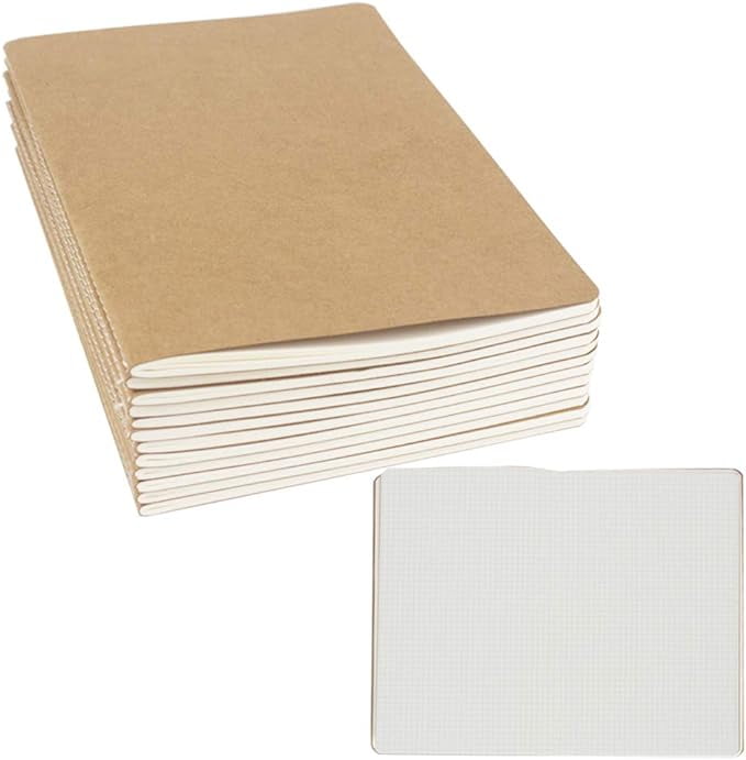 12 Pack Graph Paper Notebook Journal Notebook Square Grid Paper ...