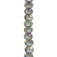 thumbnail image 1 of Bead Landing Gray Large Hole Faceted Glass Rondelle Beads, 12 Pack, 1 of 2