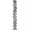 thumbnail image 1 of Bead Landing Gray Large Hole Faceted Glass Rondelle Beads, 12 Pack, 1 of 2