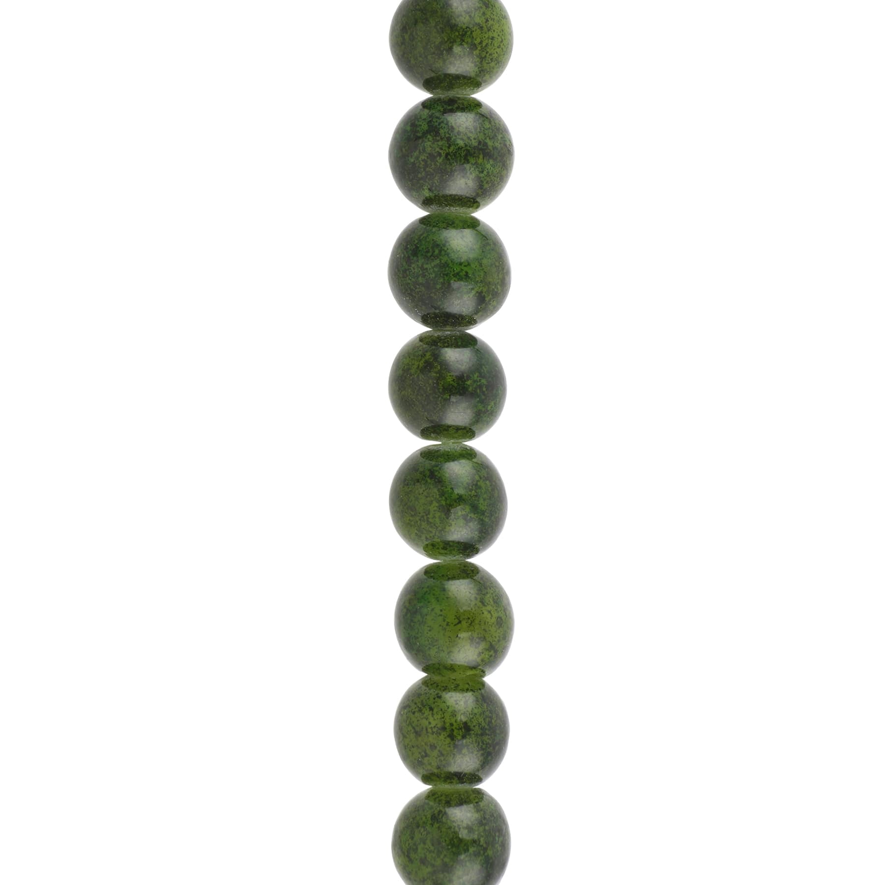 Bead Landing Green Quartz Round Beads, 8mm, 12 Pack