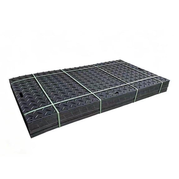 12 Pack Ground Protection Mats 7.2FT x 4FT HDPE Temporary Access Mats for Construction Sites, Driveways, Mud and Equipment Paths