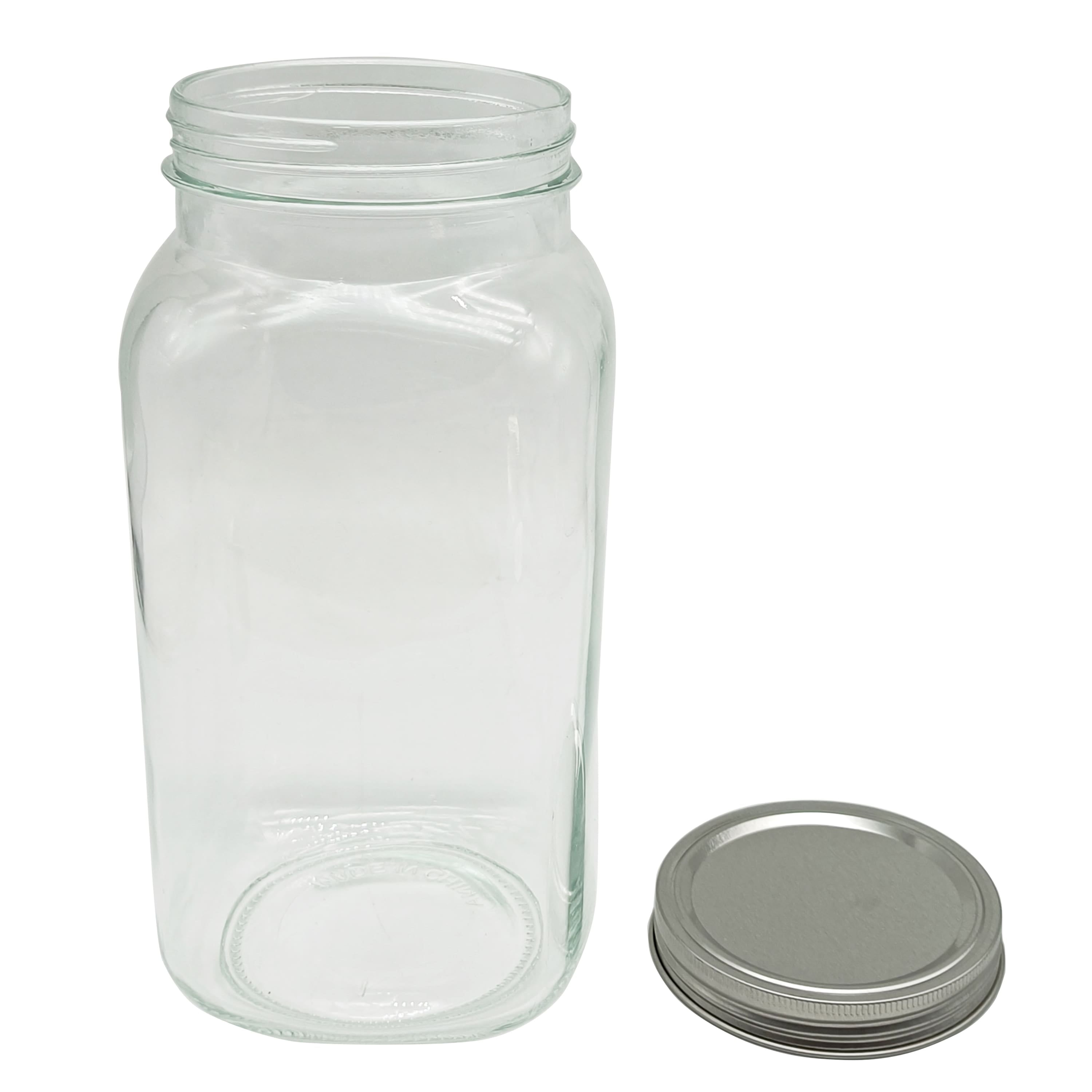 Ball® Extra Wide Half-Gallon Decorative Mason Jar with Metal Lid, Clear, 64  Ounces