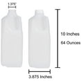 [12 Pack] Half Gallon Jugs Bottles (64 oz) with Tamper Evident Caps
