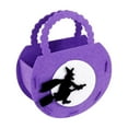 thumbnail image 1 of 12 Pack Halloween Candy Bags with Handles - Reusable Non-Woven Treat Bags for Parties, Skull Spider Pumpkin Witch Design, Large 14.3x18cm Gift Goodie Storage Bags for Klds Costume Carnival, 1 of 4