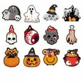 thumbnail image 1 of 12-Pack Halloween Ornaments – Cute & Spooky Mini Tree Decorations – Skull, Pumpkin, Ghost Hanging Pendants for Halloween Tree, Party, Porch & Home – Cardstock Festival Decor Supplies, 1 of 9