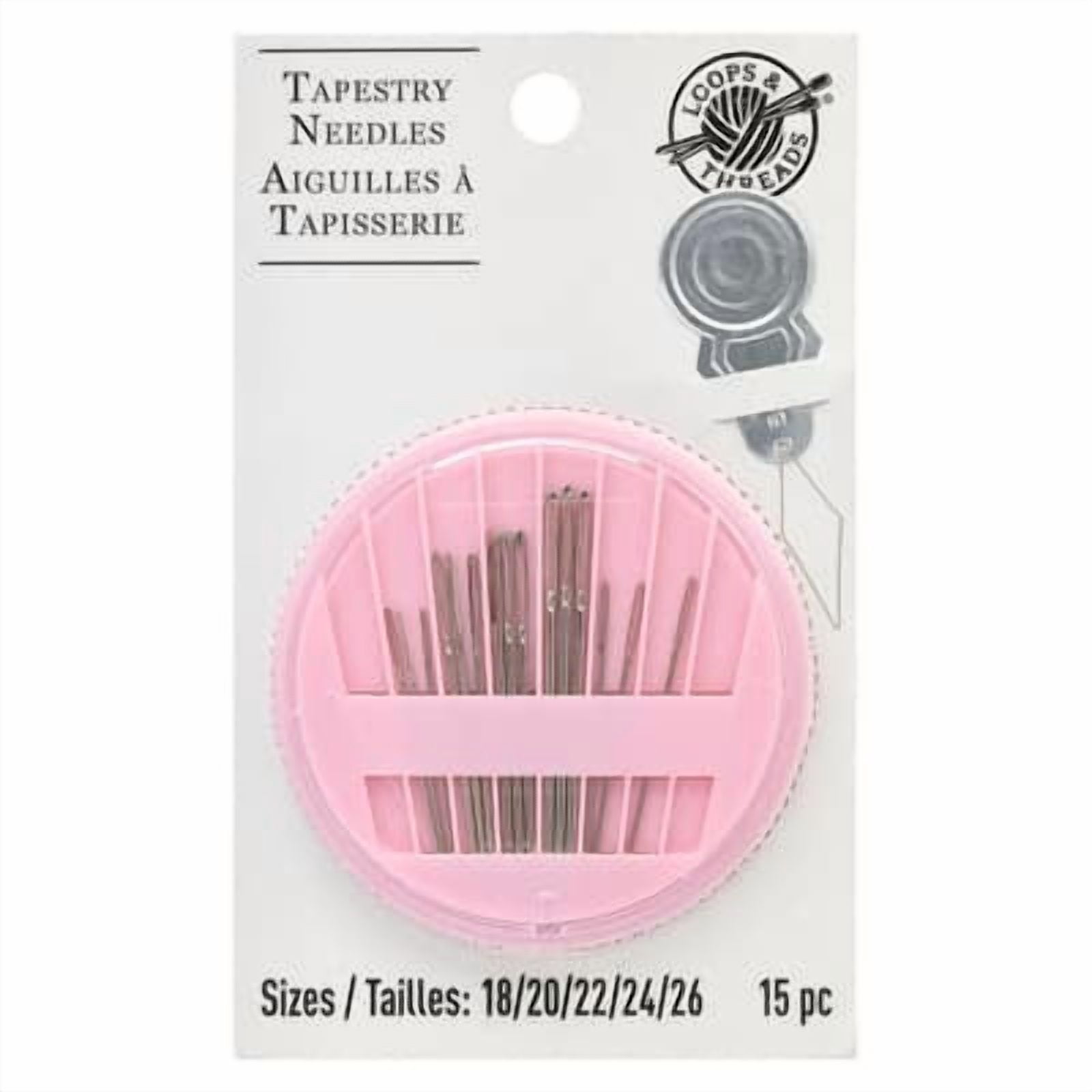 Loops & Threads Hand Tapestry Needles Compact, 12 Pack