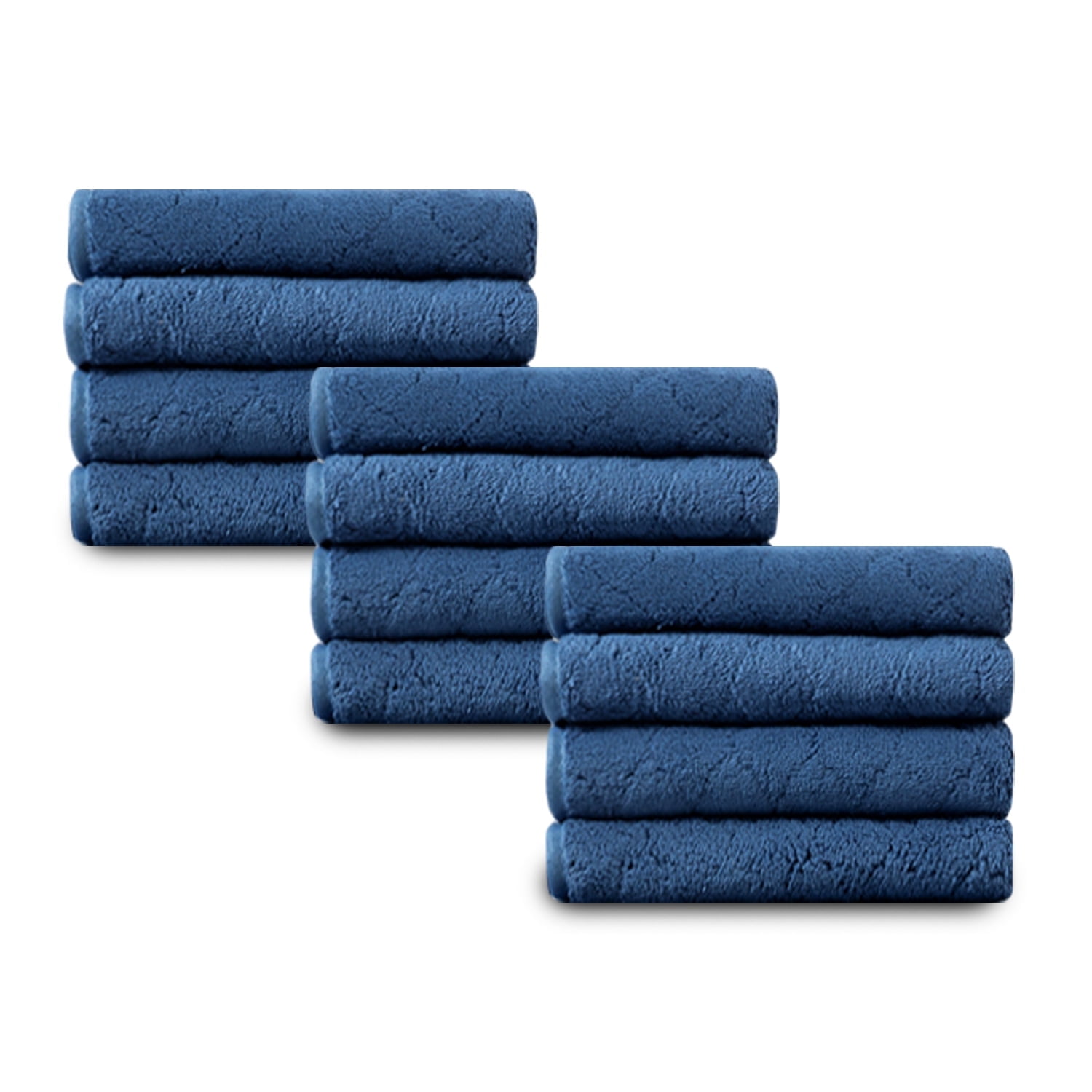 12 Pack Hand Towel Set 13"x13",Towel Set for Bathroom,Highly Absorbent