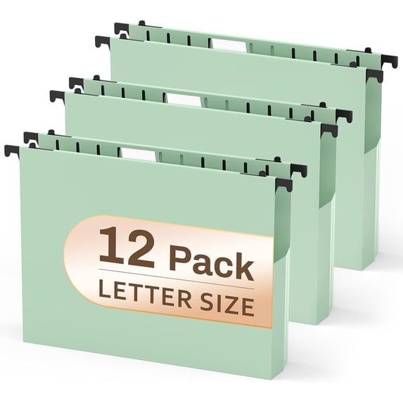 12 Pack Hanging File Folders, Filing Folders Hanging Reinforced ...