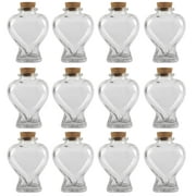  Darice Clear Glass Small Neck Bottle with Cork- 5 inches : Home  & Kitchen