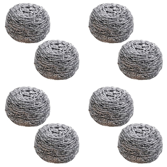 12 Pack Heavy Duty Stainless Steel Scrubber | Non-Scratch Steel Wool Pads for Pots, Grill Grates & Oven Racks, Kitchen Dishwashing | Rust-Free, Easy scouring for Tough Kitchen Cleaning (B)