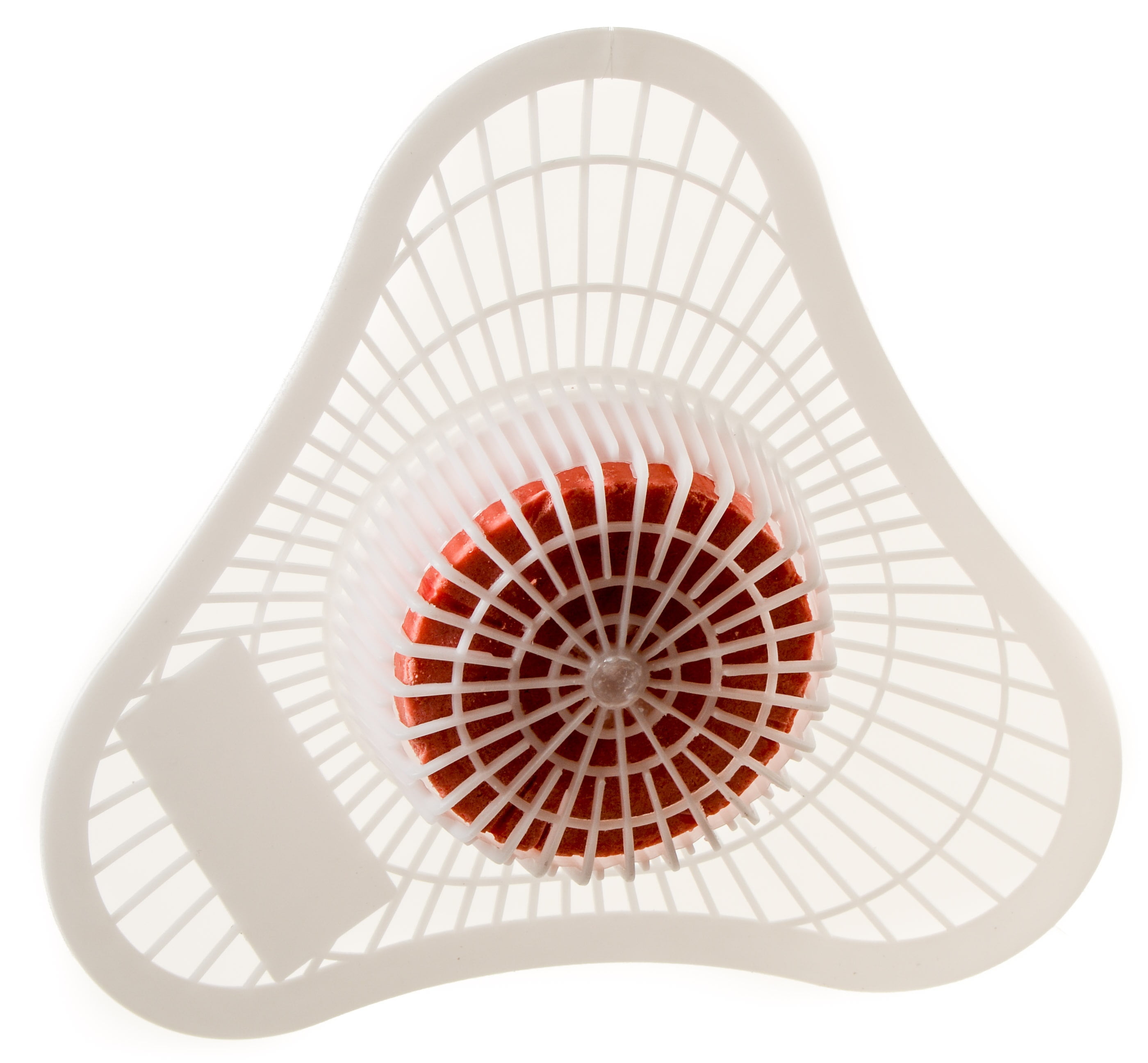 Cherry Red Urinal Screen with Non-Para Block