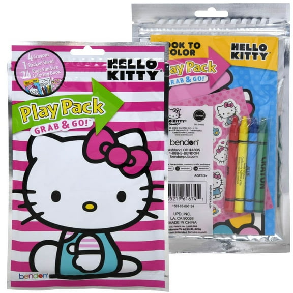12 Pack Hello Kitty Grab n Go Play Pack