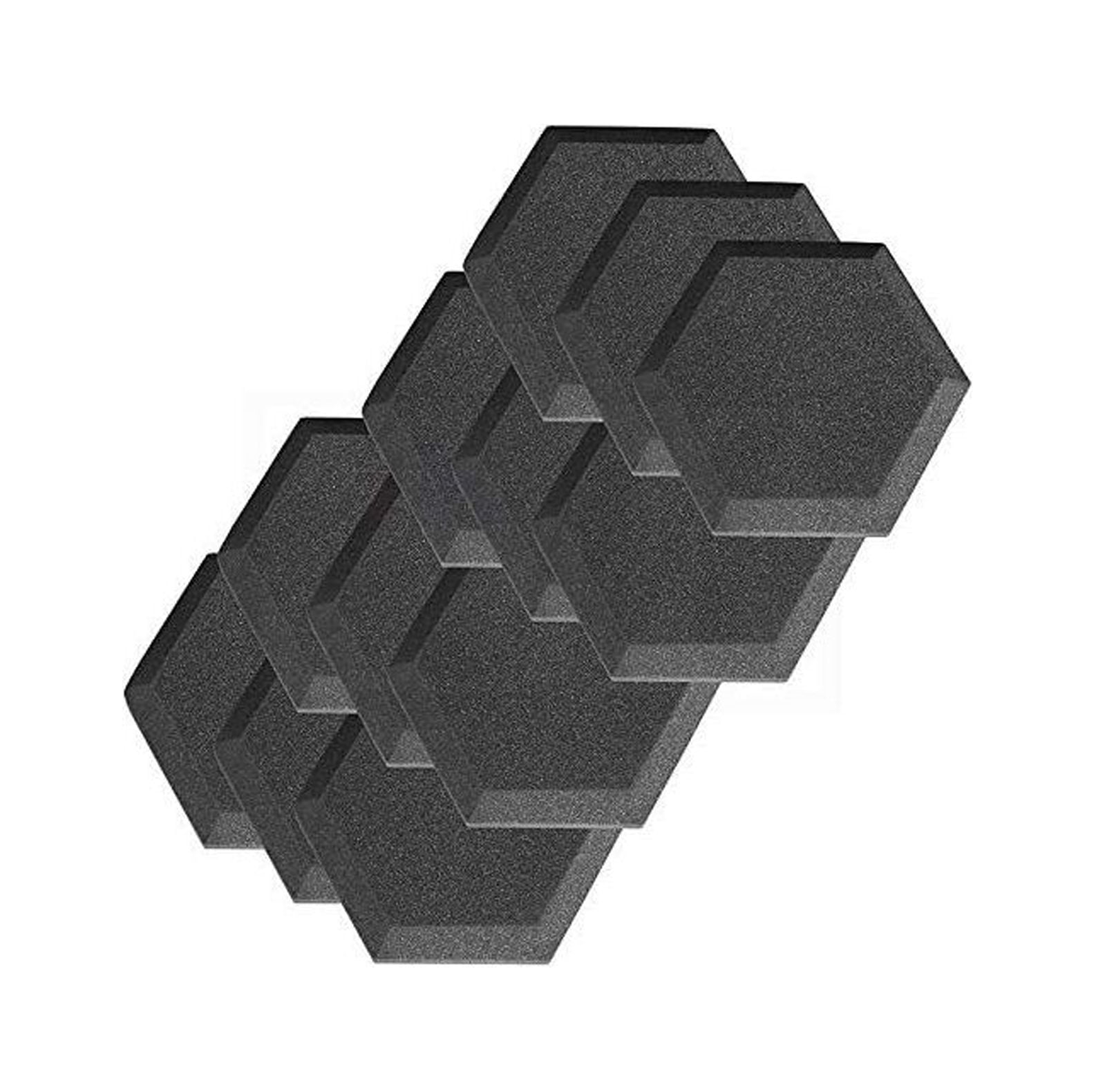 12 Pack Hexagon (Hexagonal) Acoustic Foam Studio Soundproofing Foam