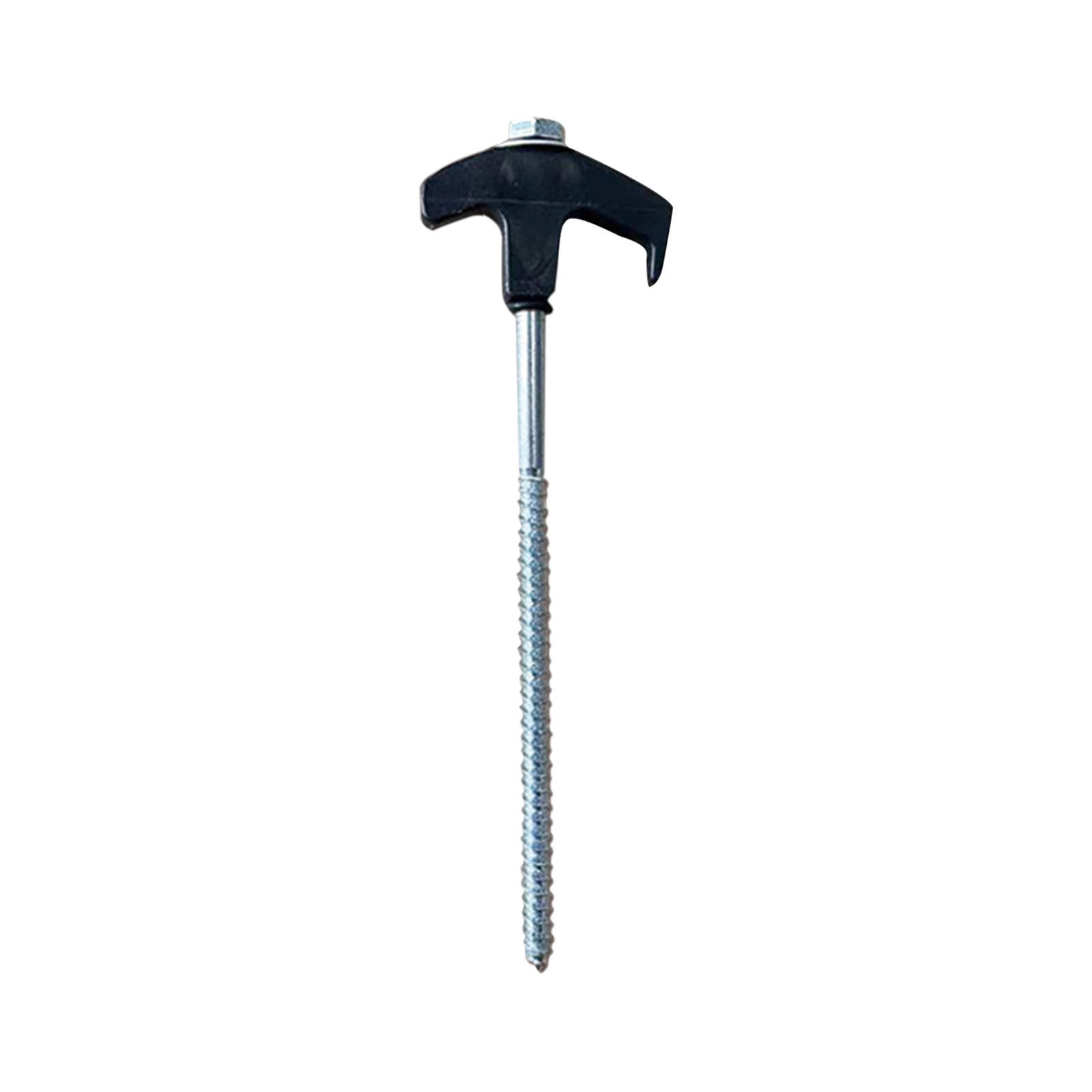 12-Pack Hexagonal Luminous Tent Stakes Screw In Ground Anchors For Camping And Outdoor Use Black