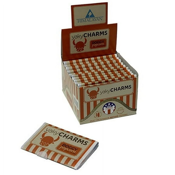 12-Pack Himalayan Yaky Charms Dog Treat Dog Popcorn Made in USA - 9 oz