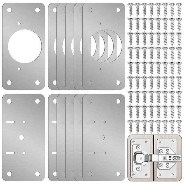 12Pack Hinge Repair Kit Door Hinge Repair Plate Hinge Fixing