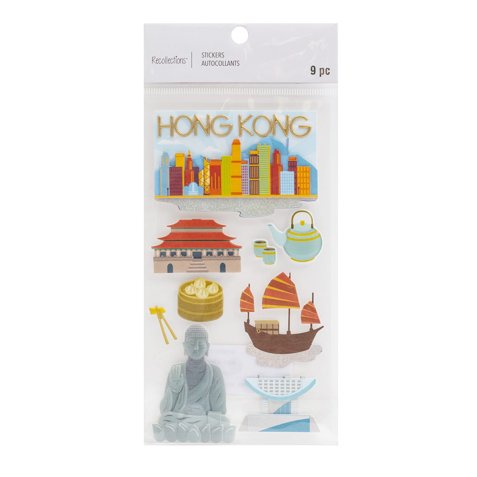 12 Pack Hong Kong Stickers by Recollections™