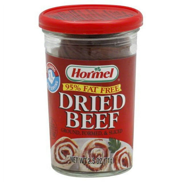 (12 Pack) Hormel Ground Dried Beef Jerky, 2.5 Oz, Jar