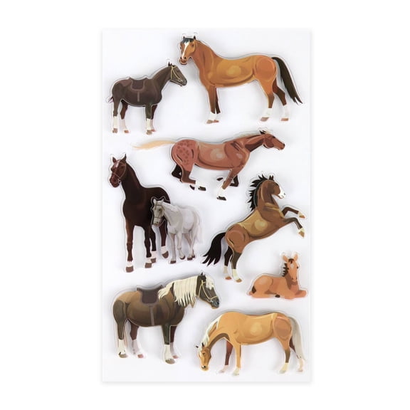 Recollections Horse Stickers, 12 Pack