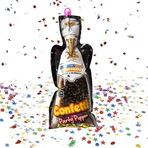 12 Pack Inflatable Handheld Confetti Popper - Multicolor