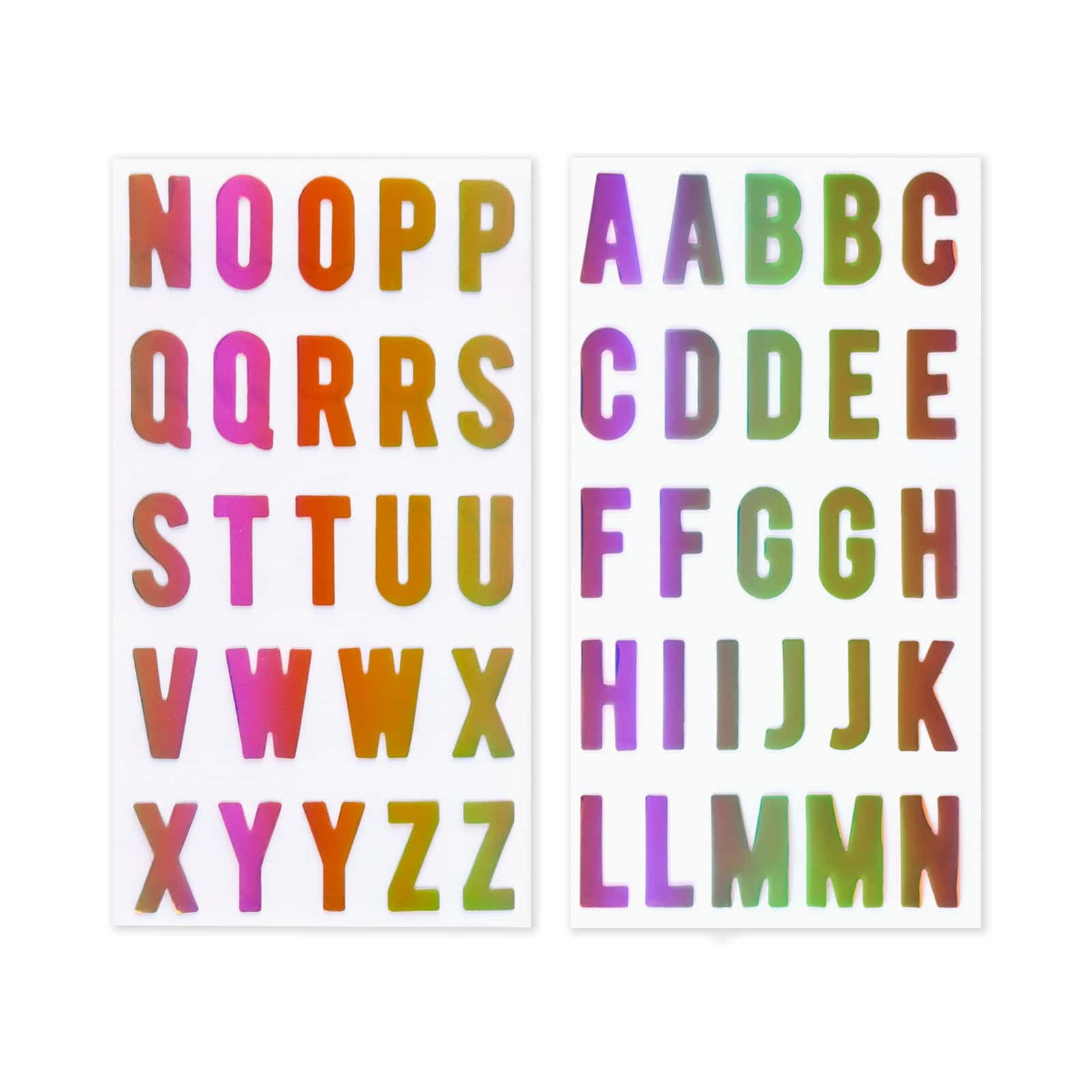 Recollections Iridescent Alphabet Stickers, 12 Pack