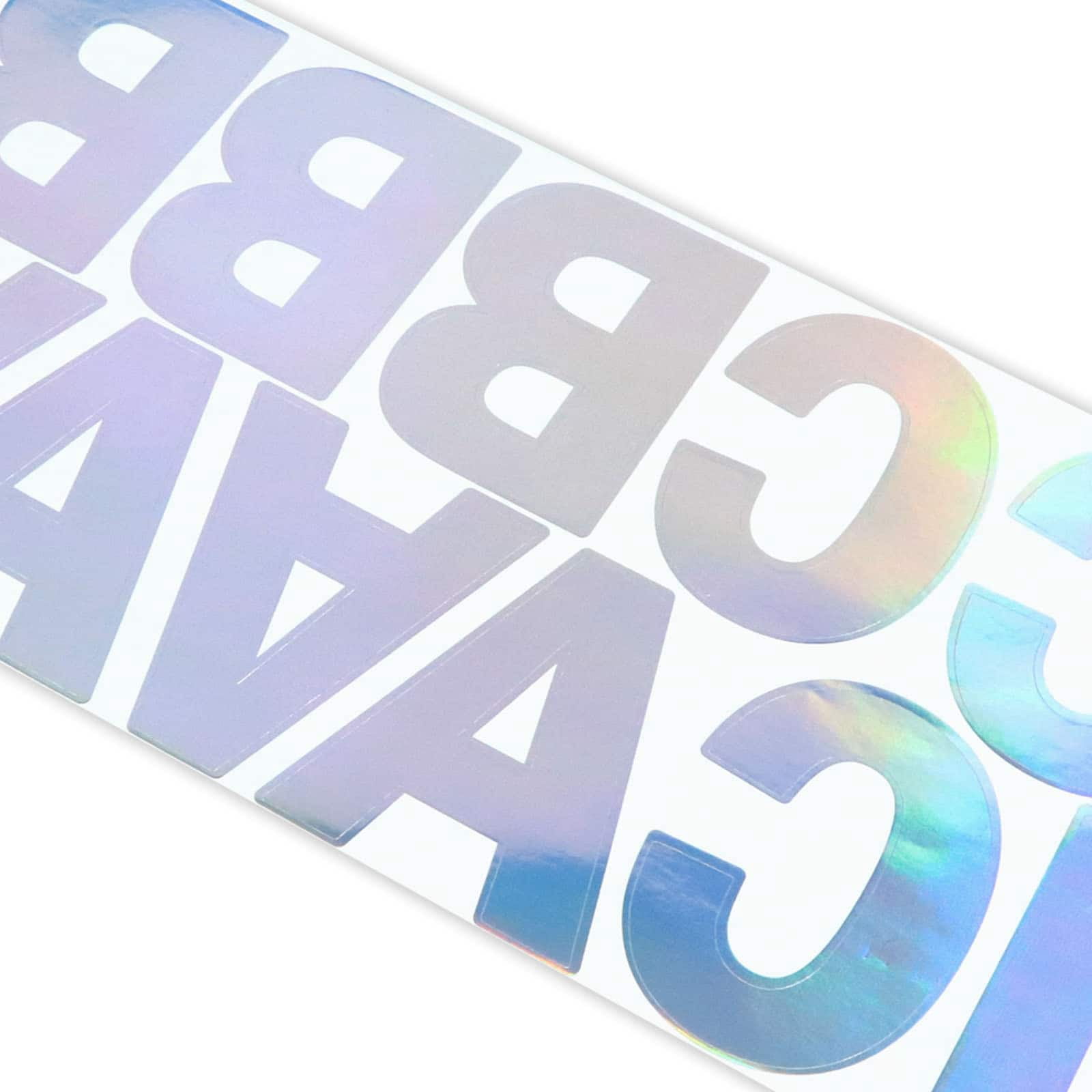Recollections Iridescent Foil Alphabet Stickers, 12 Pack